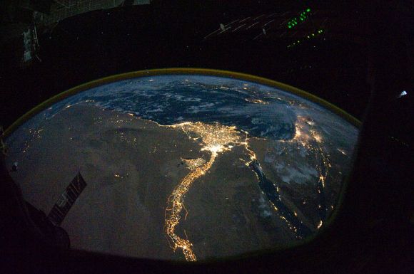 Nile_River_Delta_at_Night